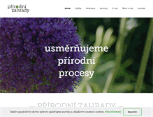 Tablet Screenshot of prirodnizahrady.cz